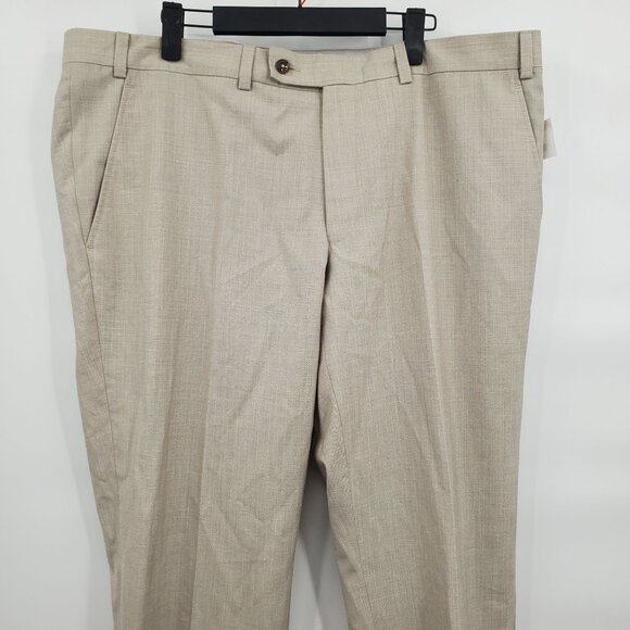 Ted Baker Raw Hem Jerome Pants Men Size 40 Regular NWT Wool Silk Linen Blend - Picture 3 of 15